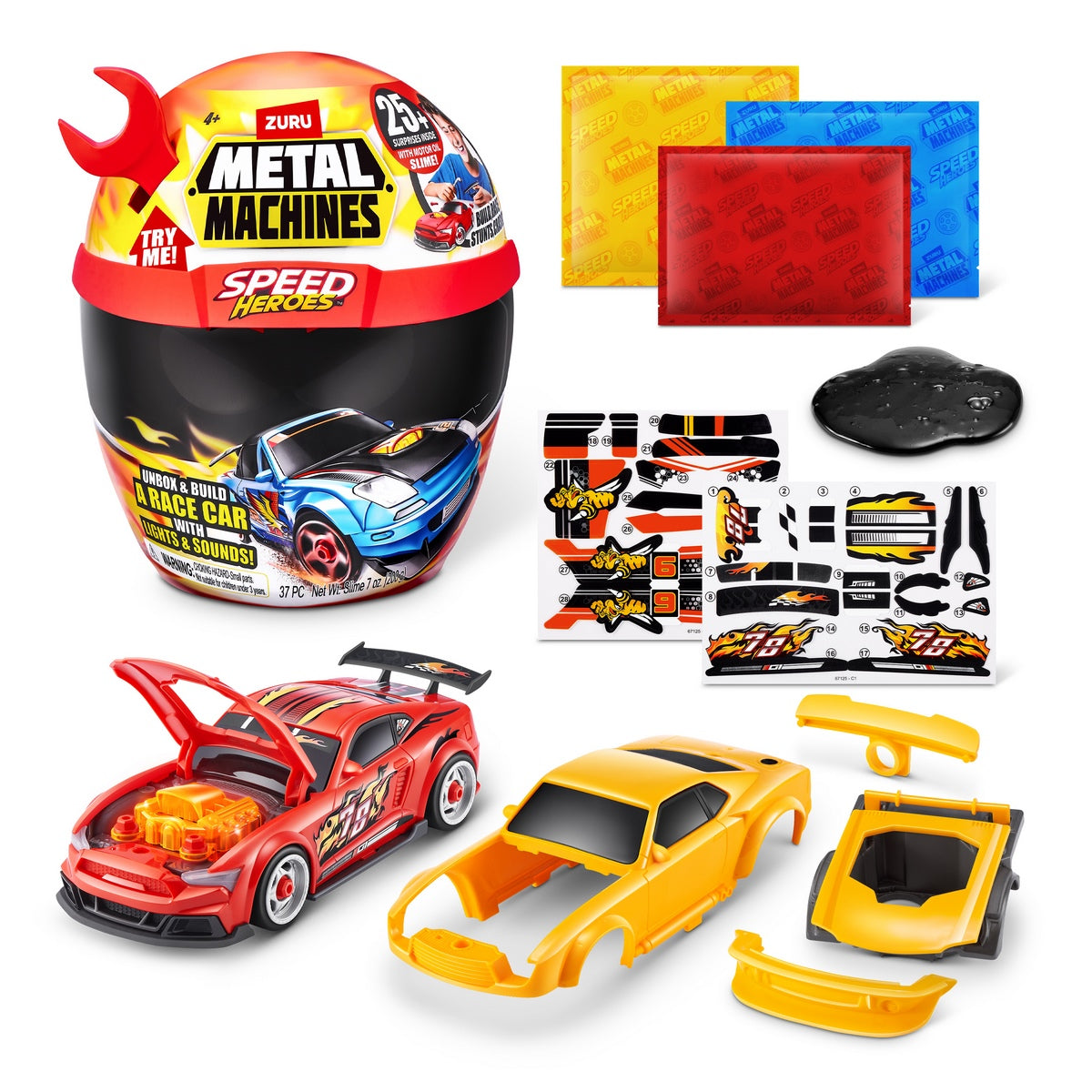 Playset Casco Speed Hero Metal Machines - Rojo
